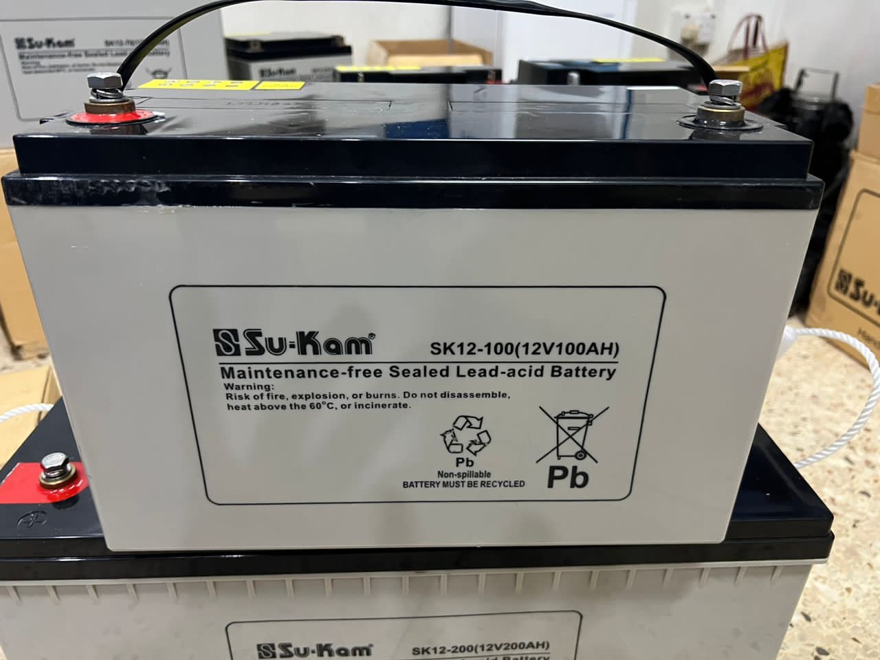 100ah 12v led acid battery