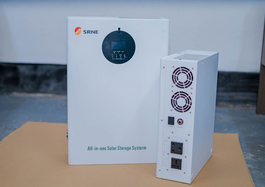 All in one system power station with 1.28kWH lithium battery 1.5KW inverter